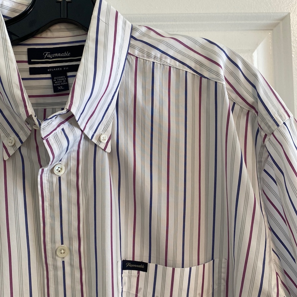 Faconnable Mens Button Sown Shirt XL